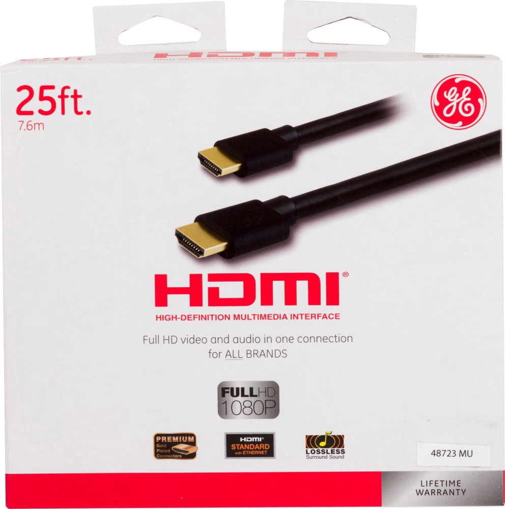 slide 1 of 1, Ge Hdmi Cable, 25 ft