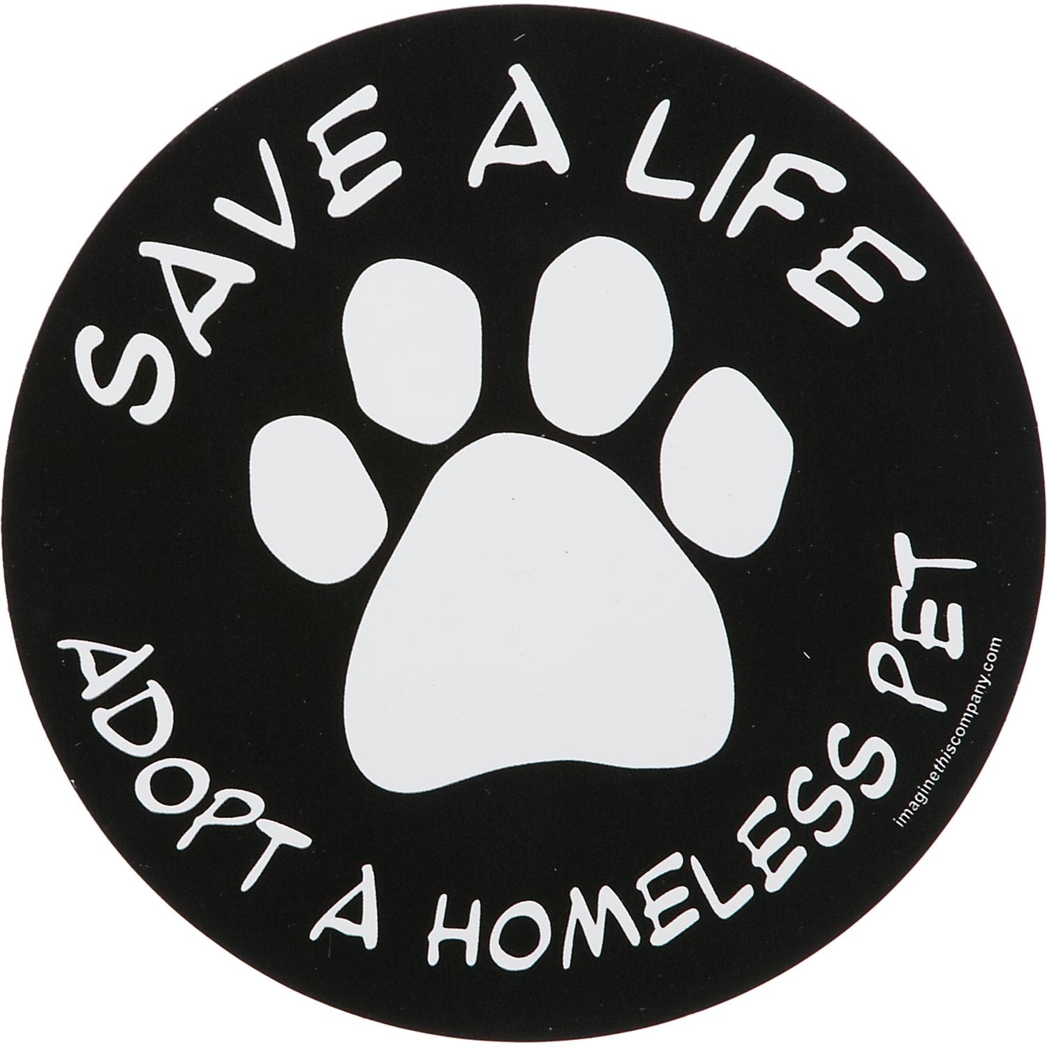 slide 1 of 1, Imagine This Save A Life Adopt A Homeless Pet Car Magnet, 1 ct