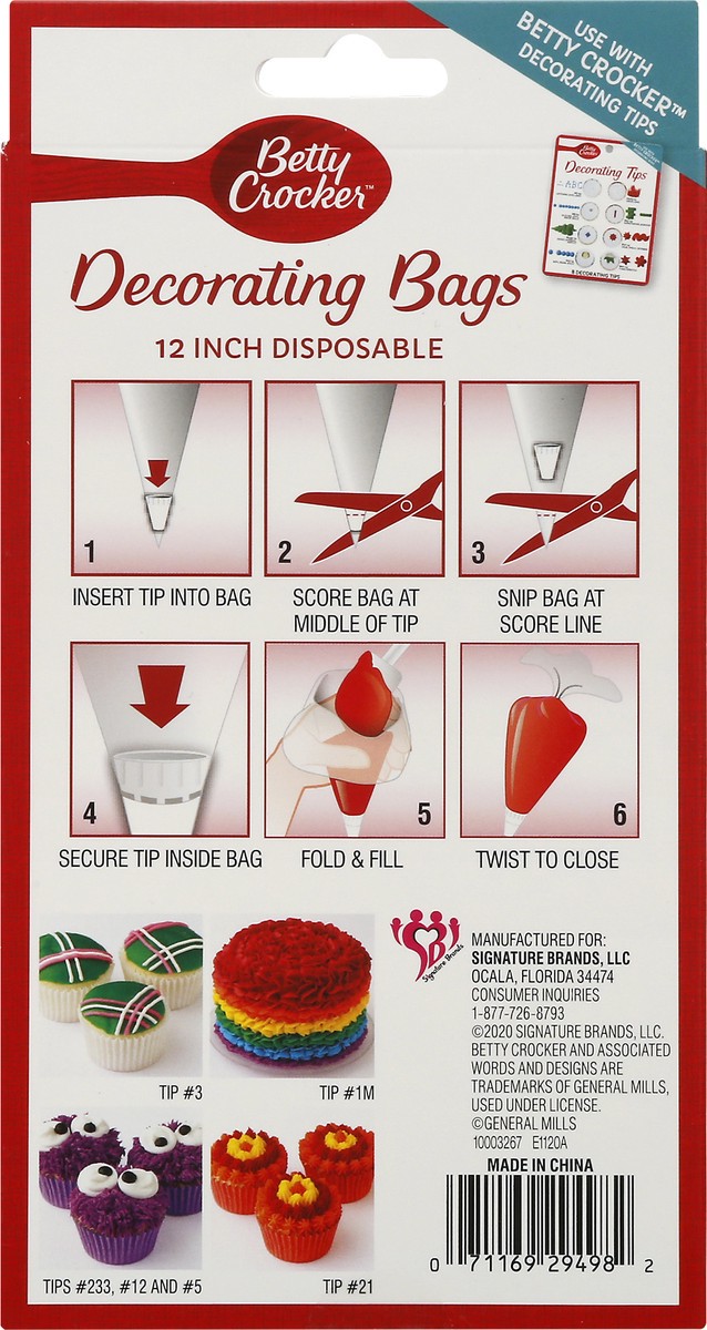 slide 5 of 11, Betty Crocker 12 Inches Disposable Decorating Bags, 12 Count, 12 ct
