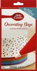 Betty Crocker 12 Inches Disposable Decorating Bags, 12 Count
