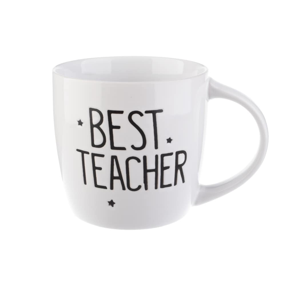 slide 1 of 1, Pacific Market International Short Barrel Best Teacher Mug, 18 oz