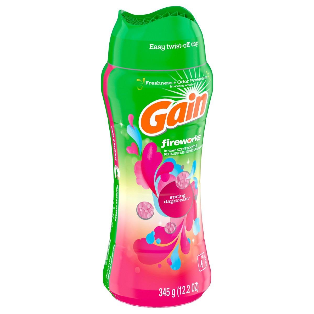 slide 5 of 8, Gain Fireworks Laundry Scent Booster Beads, Spring Daydream, 12.2 fl oz, HE Compatible, 12.2 oz