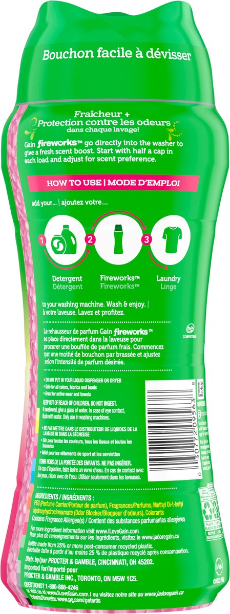 slide 7 of 8, Gain Fireworks Laundry Scent Booster Beads, Spring Daydream, 12.2 fl oz, HE Compatible, 12.2 oz