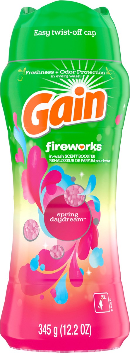 slide 8 of 8, Gain Fireworks Laundry Scent Booster Beads, Spring Daydream, 12.2 fl oz, HE Compatible, 12.2 oz