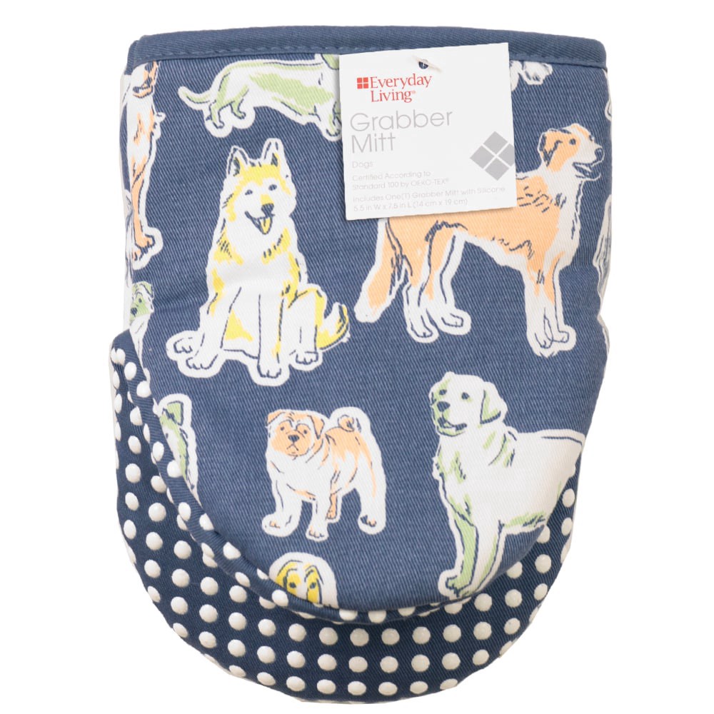 slide 3 of 4, Everyday Living Grabber Oven Mitt - Dogs, 1 ct
