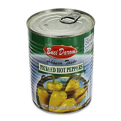 slide 1 of 1, Bnei Darom Pickled Hot Peppers, 19 oz