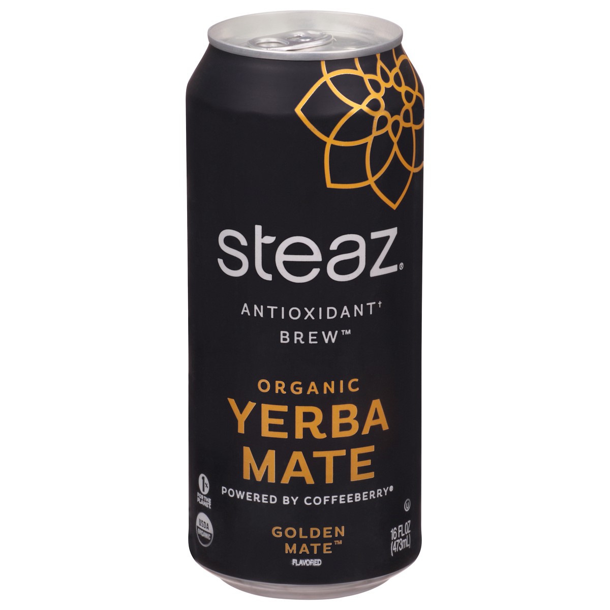 slide 10 of 14, Steaz Organic Yerba Mate Golden Mate - 16 fl oz, 16 fl oz