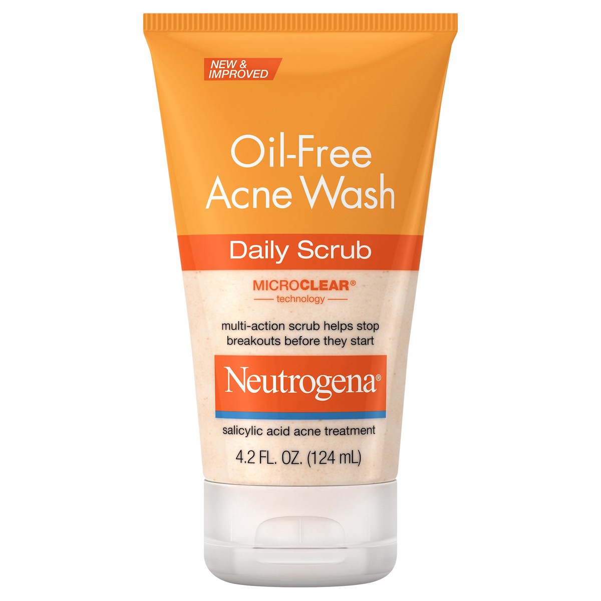slide 1 of 7, Neutrogena Oil-Free Acne Face Scrub, 2% Salicylic Acid Acne Treatment Medicine, Daily Face Wash to help Prevent Breakouts, Oil Free Exfoliating Facial Cleanser for Acne-Prone Skin, 4.2 fl. oz, 4.20 fl oz