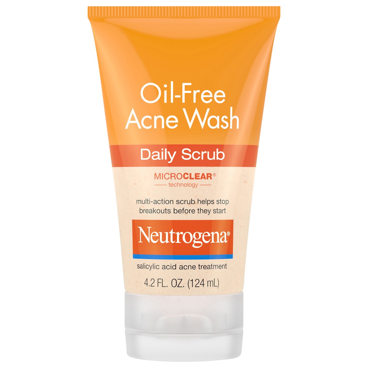 slide 1 of 7, Neutrogena Oil-Free Acne Face Scrub, 2% Salicylic Acid, 4.2 oz, 4.20 fl oz