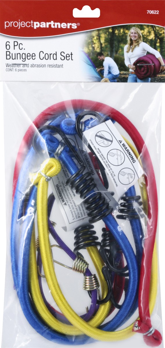 slide 4 of 9, Project Partners Bungee Cord Set, 6 ct