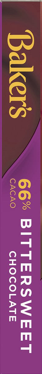 slide 14 of 14, Baker's Bittersweet Chocolate Premium Baking Bar with 66% Cacao, 4 oz Box, 4 oz