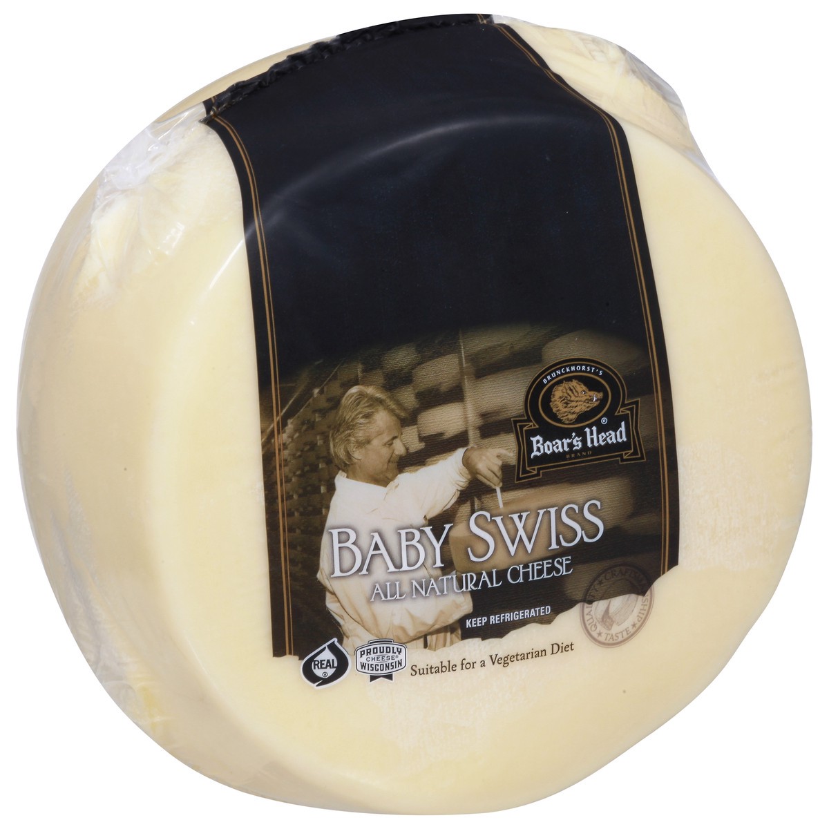 slide 7 of 9, Boar's Head Baby Swiss Cheese, per lb