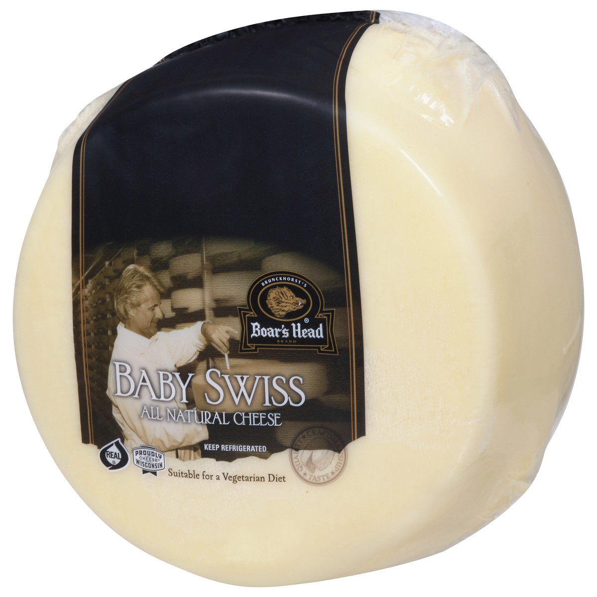 slide 5 of 9, Boar's Head Baby Swiss Cheese, per lb