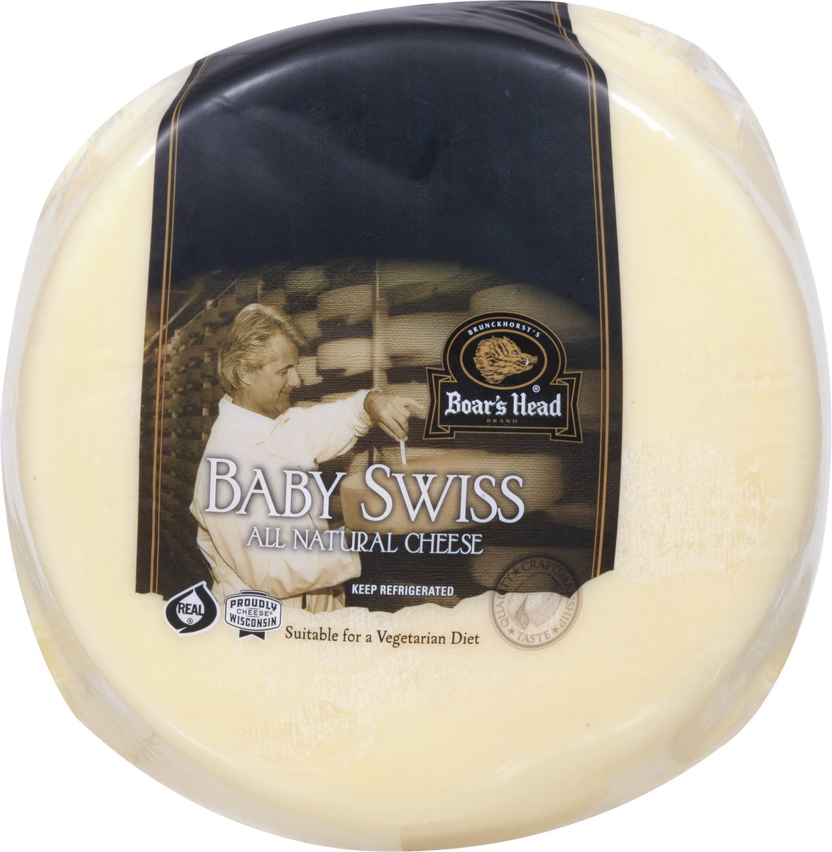 slide 4 of 9, Boar's Head Baby Swiss Cheese, per lb