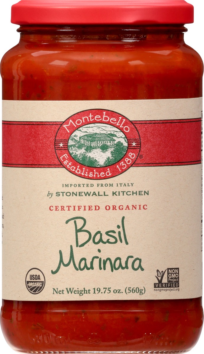 slide 1 of 1, Montebello Basil Marinara 19.75 oz, 19.75 oz