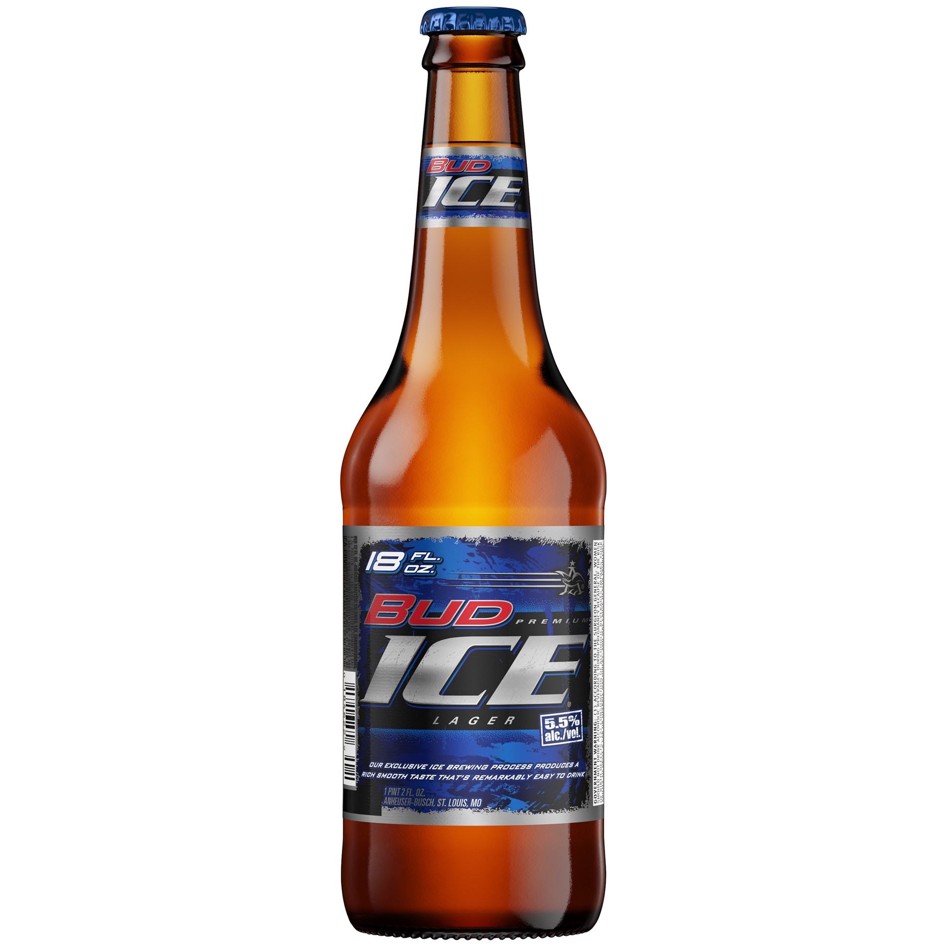 slide 1 of 1, Bud Ice Beer, 18 fl. oz. Bottle, 18 fl oz