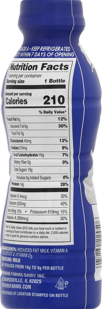 slide 5 of 7, Prairie Farms 2% Reduced Fat Milk 14 oz, 14 oz