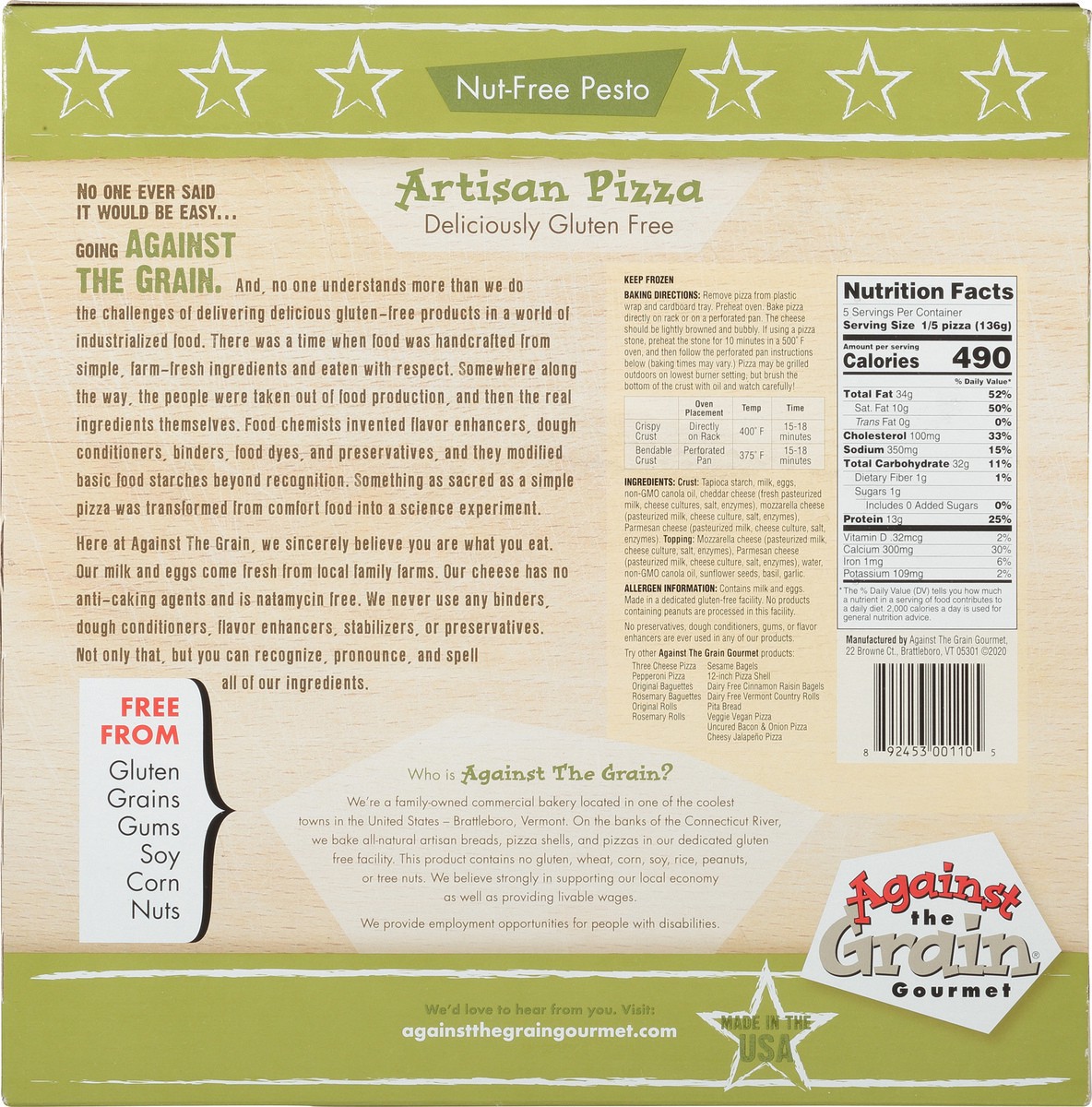 slide 4 of 14, Against The Grain Gluten Free Pizza Pesto, 24 oz