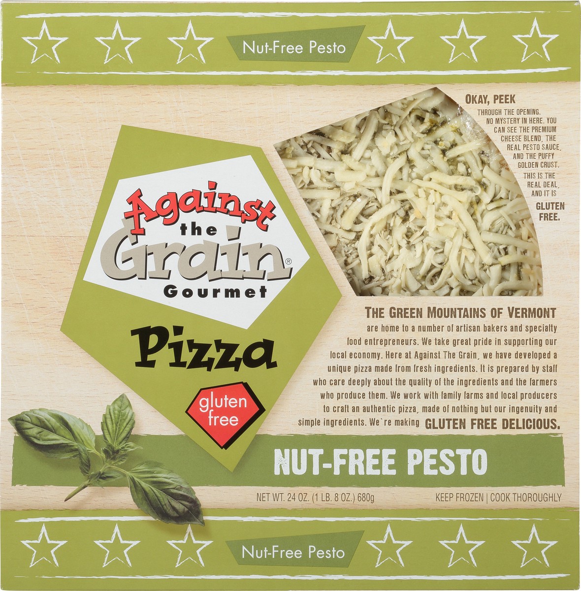 slide 9 of 14, Against The Grain Gluten Free Pizza Pesto, 24 oz