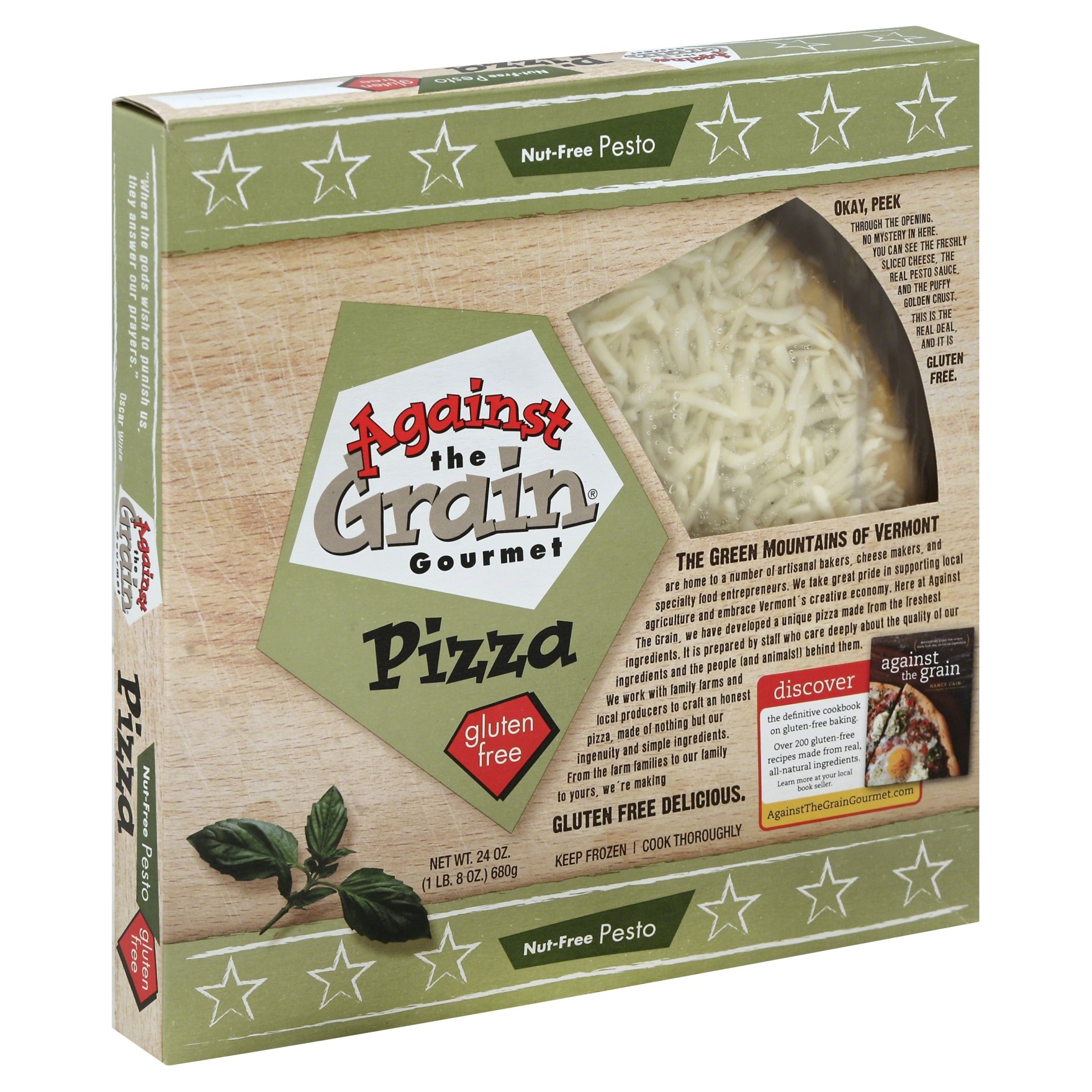 slide 1 of 1, Against the Grain Gluten Free Pesto Pizza, 24 oz