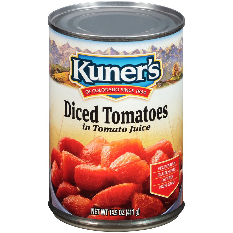 slide 1 of 9, Kuner's Diced Tomatoes in Tomato Juice 14.5 oz, 14.5 oz