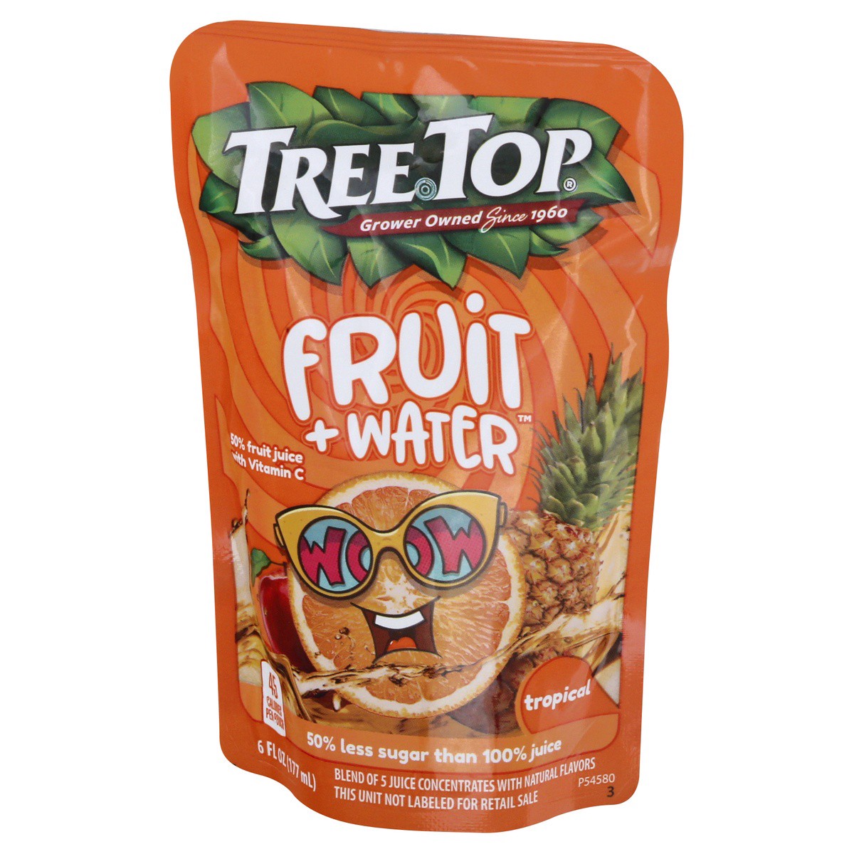 slide 3 of 9, Tree Top Fruit + Water Tropical Juice Drink, 8 ct