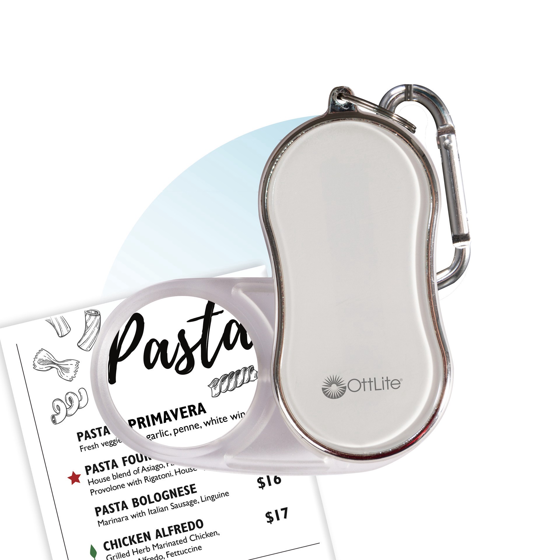 slide 3 of 5, Ott Lite Ottlite Pocket Lighted Magnifier, 3.25 in x 1.75 in