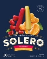 slide 1 of 4, Solero Crushed Fruit Pops - Raspberry Tangerine, 10 ct; 1.5 fl oz