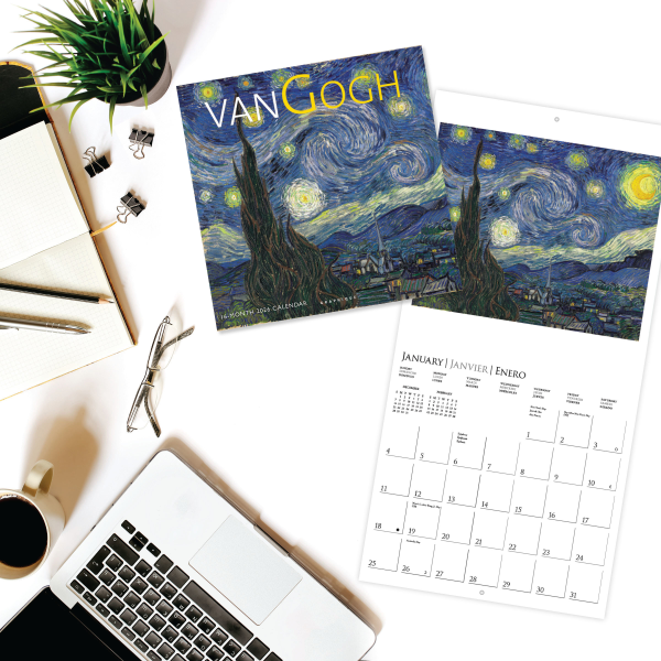 slide 4 of 5, 2026 Graphique Fine Arts Monthly Wall Calendar, 12"" x 12"", Van Gogh, January To December, CY2726, 1 ct