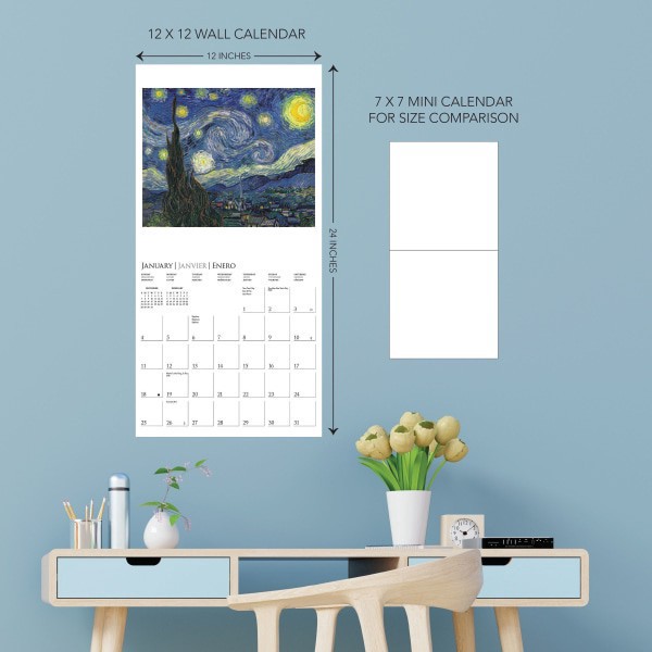 slide 3 of 5, 2026 Graphique Fine Arts Monthly Wall Calendar, 12"" x 12"", Van Gogh, January To December, CY2726, 1 ct