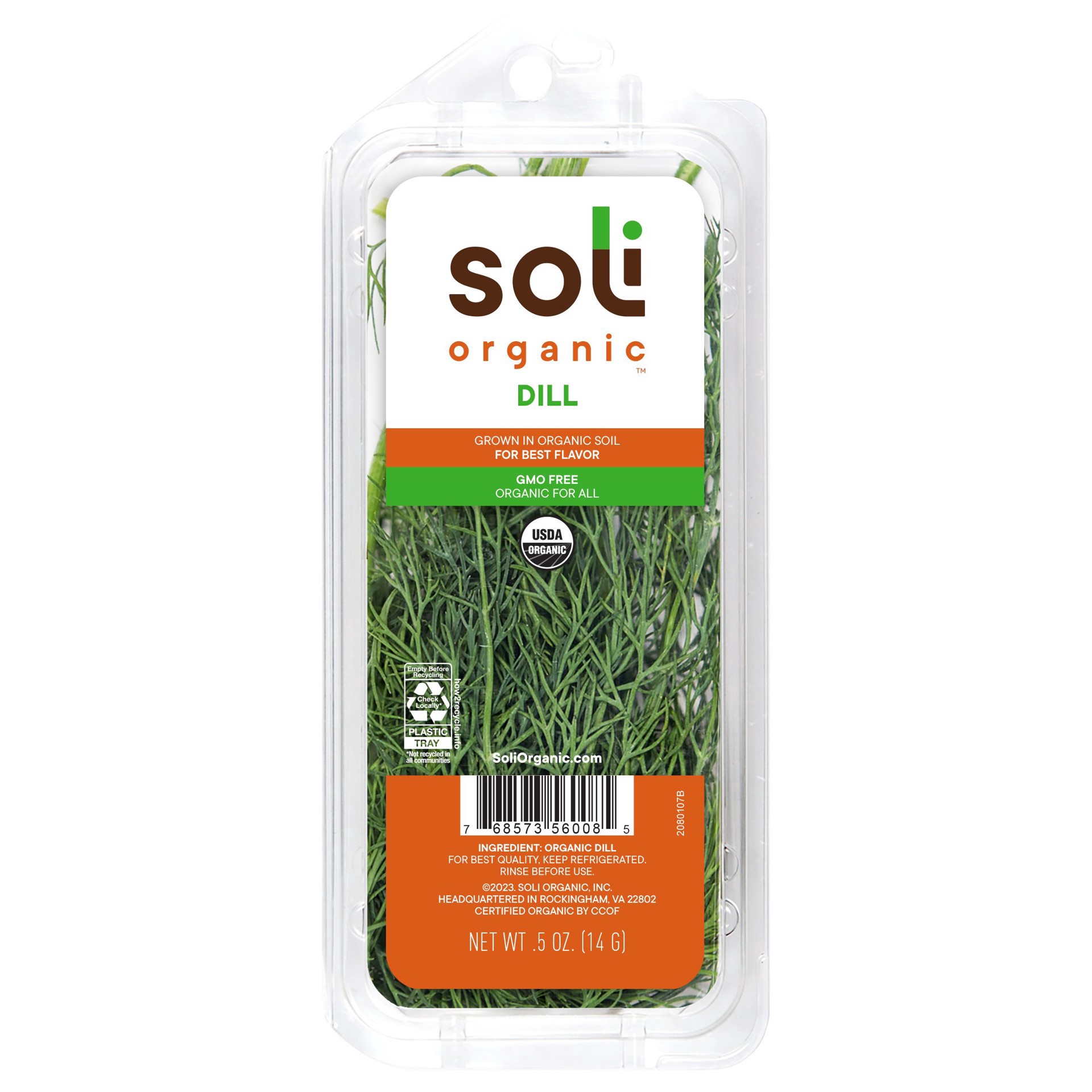 slide 1 of 1, Soli Organic Dill, 1 ct