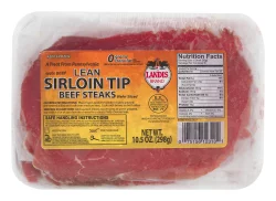 Landis Brand Lean Sirloin Tip Beef Steaks