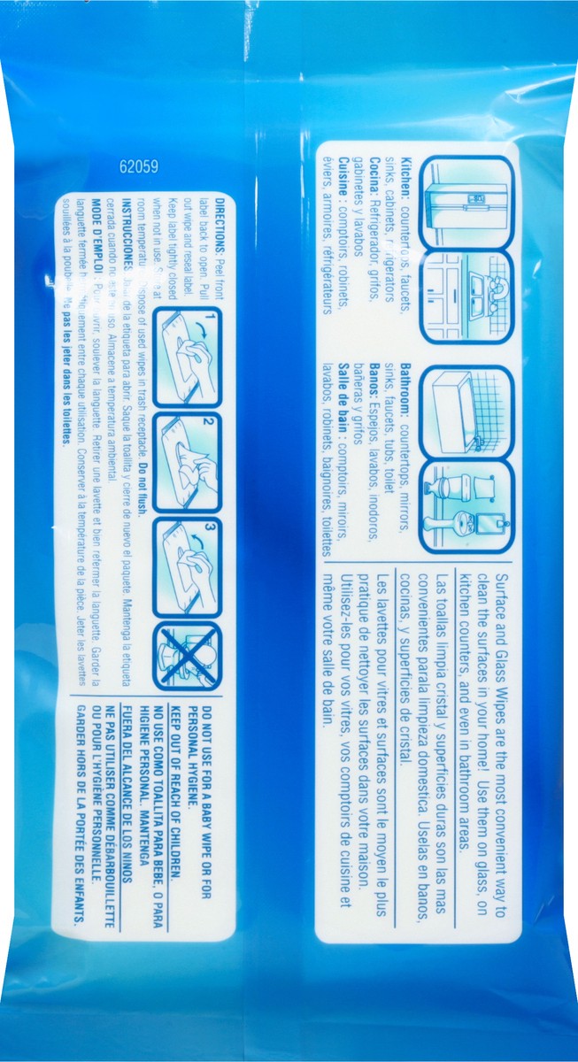 slide 3 of 6, Tru Grit Glass & Surface Cleaner Disposable Wipes, 25 ct