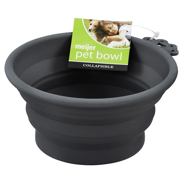 slide 4 of 5, Meijer Collapsible Silicone Pet Bowl, 1 ct