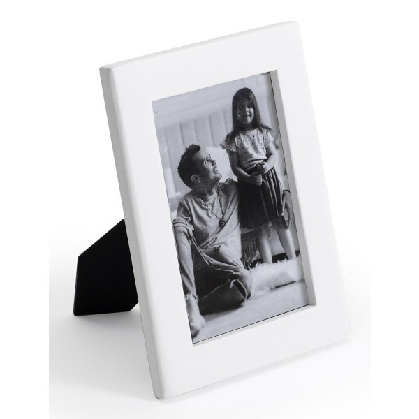 slide 4 of 7, Realspace® Luna Wood Picture Frame, 5-3/4"" x 7-3/4"", Matted For 4"" x 6"", White, 1 ct