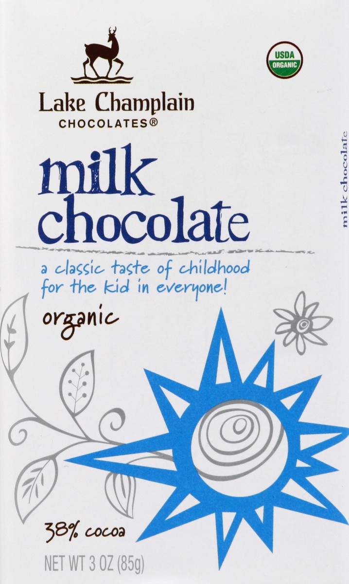 slide 1 of 6, Lake Champlain Chocolates Lake Champlain Organic Milk Chocolate - 3 OZ, 3 oz