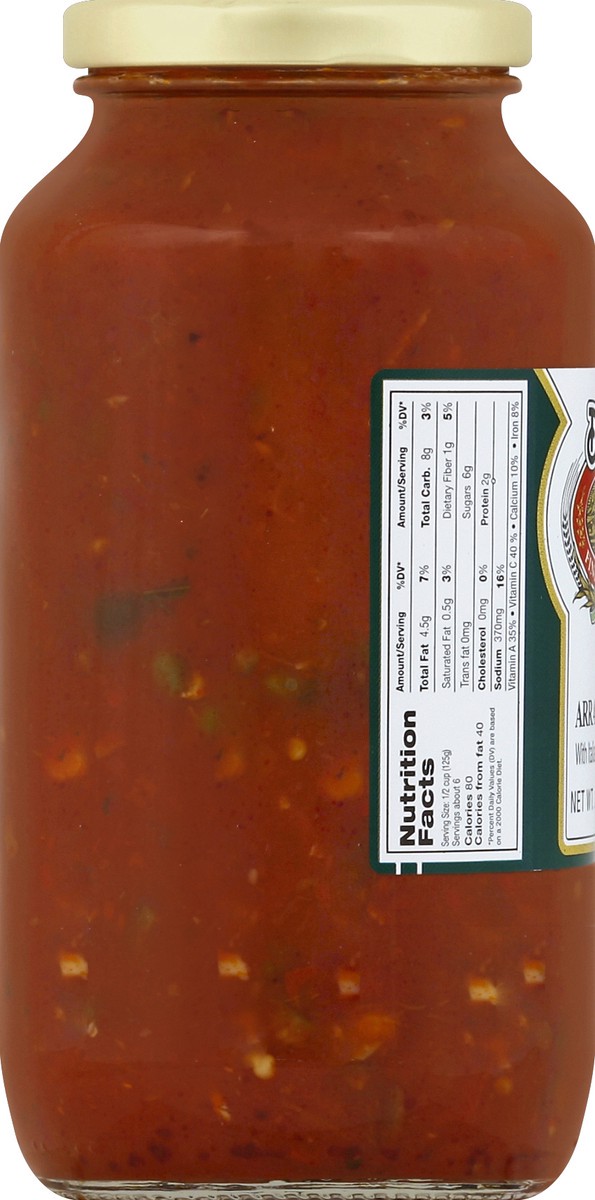 slide 3 of 6, Dell'Alpe Dellalpe Hot Spicy Arrabbiata Sauxe, 25 oz