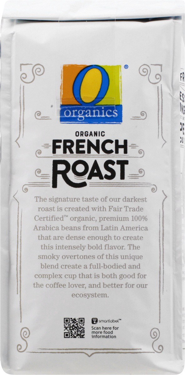 slide 4 of 9, O Organics Coffee Whole Beans Dark Roast French Roast, 10 oz