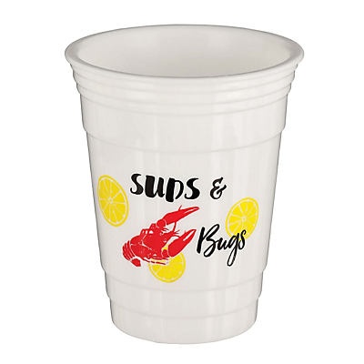 slide 1 of 1, Haven & Key Crawfish & Lemon Party Cup, 16 oz