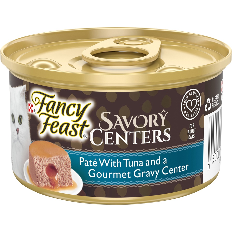 Fancy Feast Savory Centers Wet Cat Food Pâté with Tuna And Gourmet