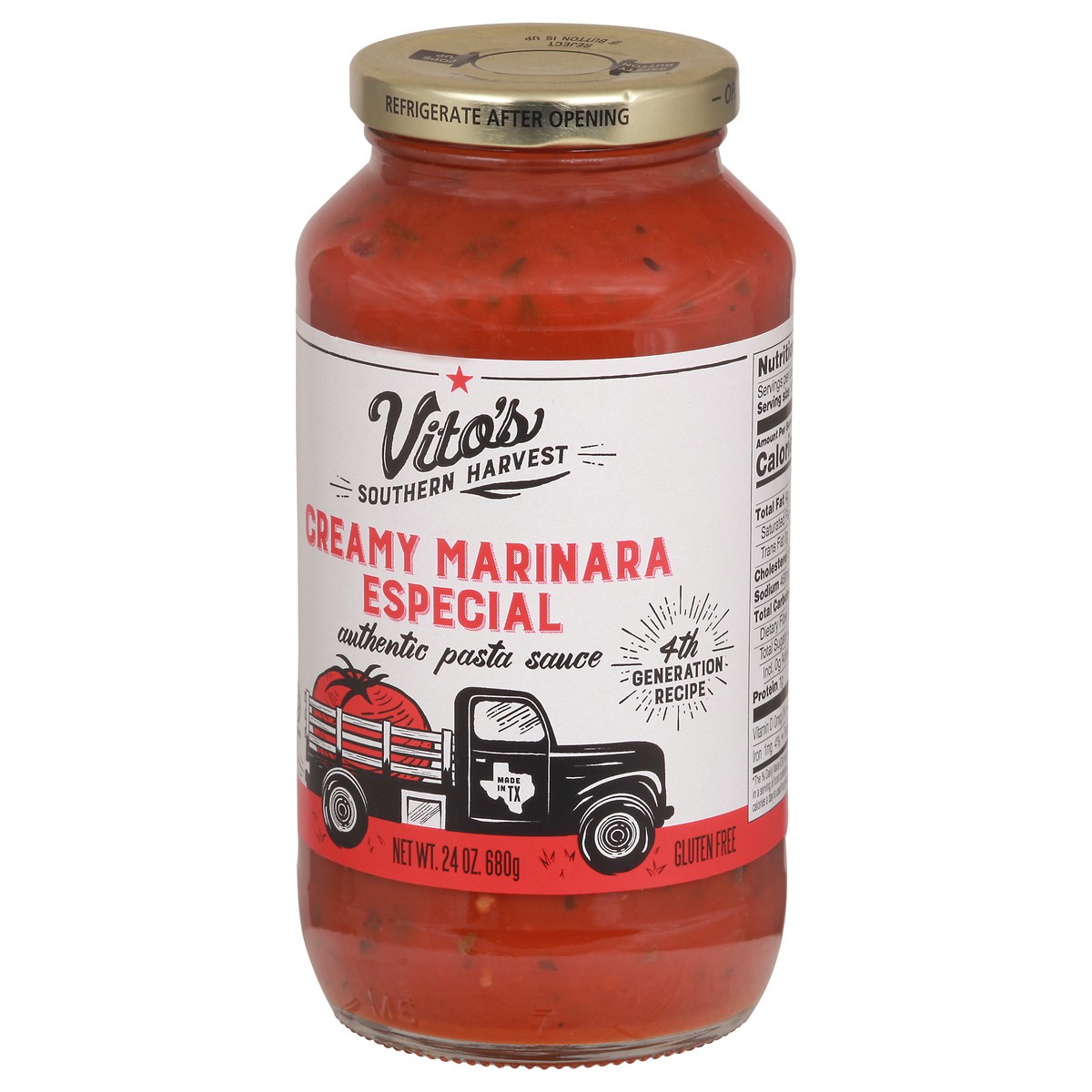 slide 5 of 12, Vito's Creamy Marinara Especial Authentic Pasta Sauce 24 oz, 24 oz