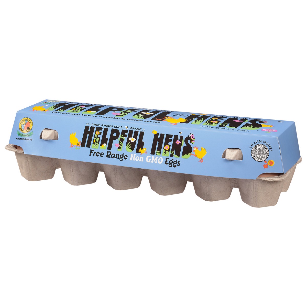 slide 6 of 13, Helpful Hens Large Free Range Brown Eggs 12 ea, 12 ct