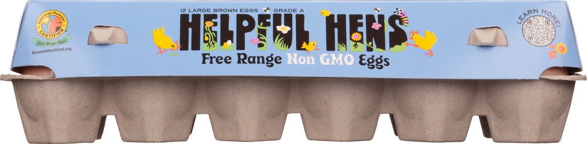 slide 3 of 13, Helpful Hens Large Free Range Brown Eggs 12 ea, 12 ct