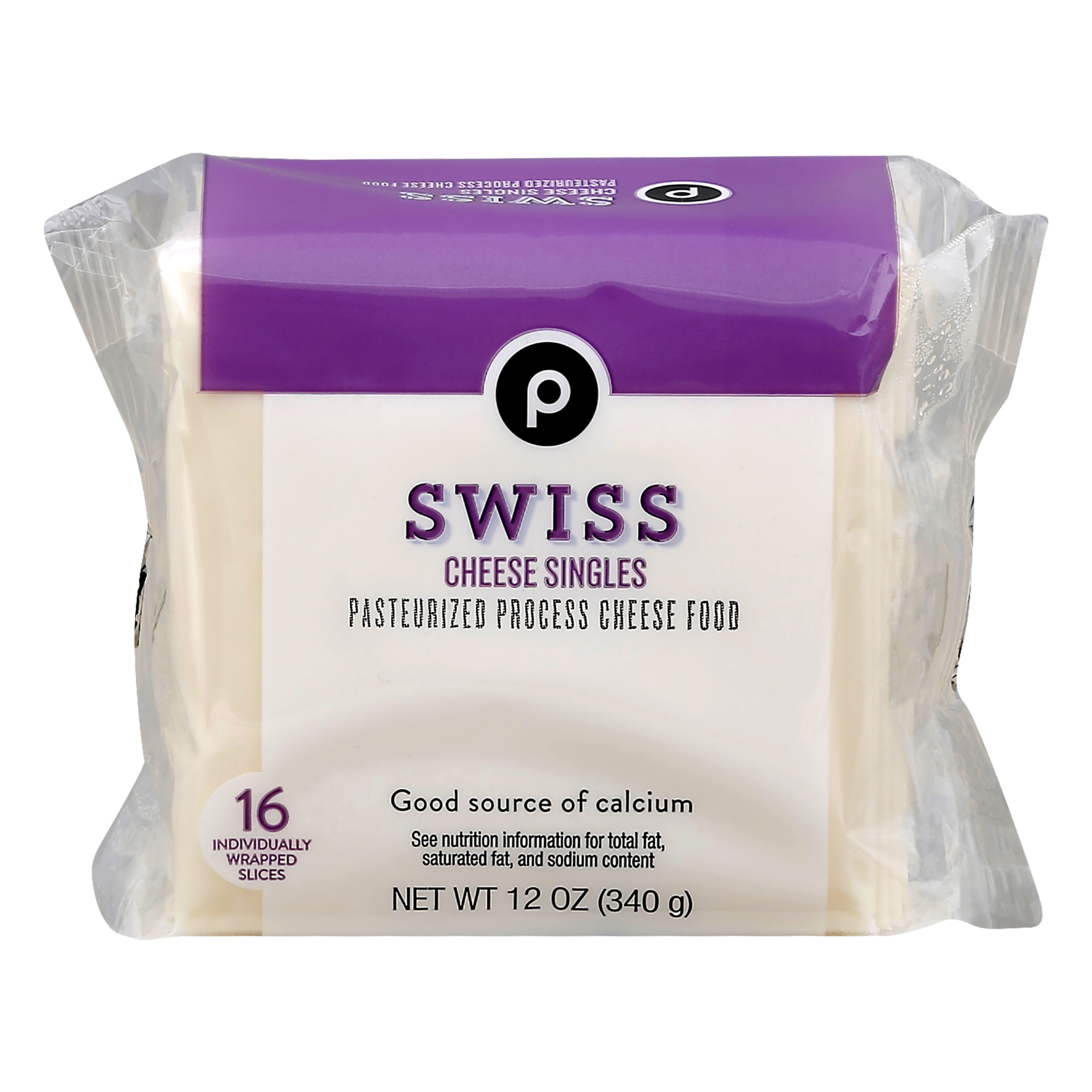 slide 1 of 1, Publix Swiss Cheese Singles, 12 oz