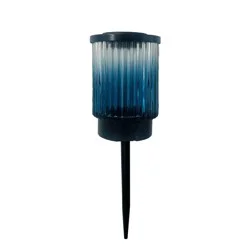 HD Designs Outdoors Solar Glass Stake - Dark Blue
