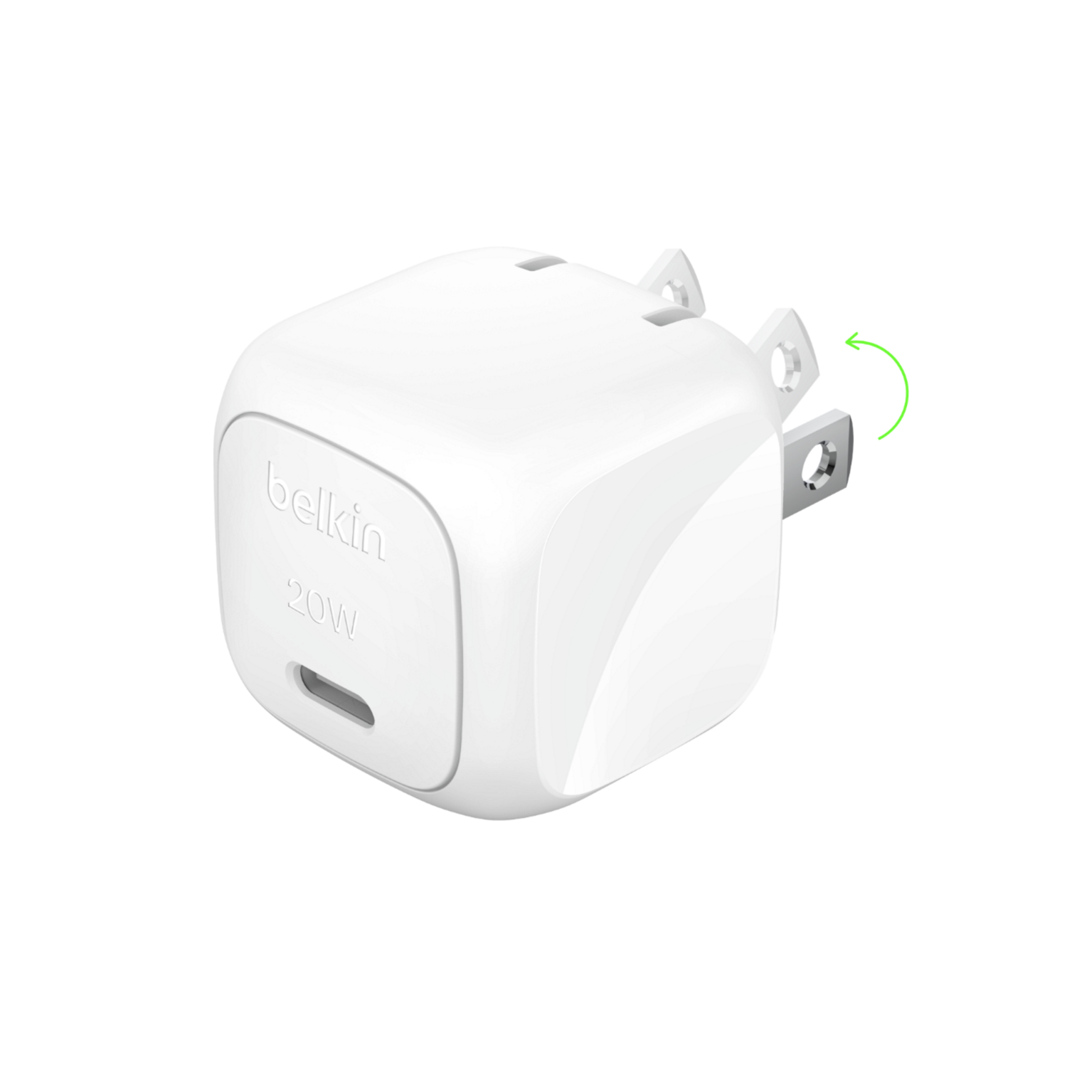 slide 4 of 4, Belkin Boostcharge 20w Usb-C Cubic Wall Charger, 1 ct