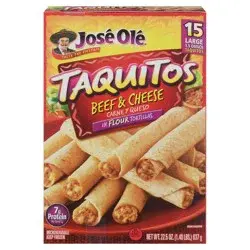 José Olé Beef & Cheese Taquitos 15 - 1.5 oz Taquitos