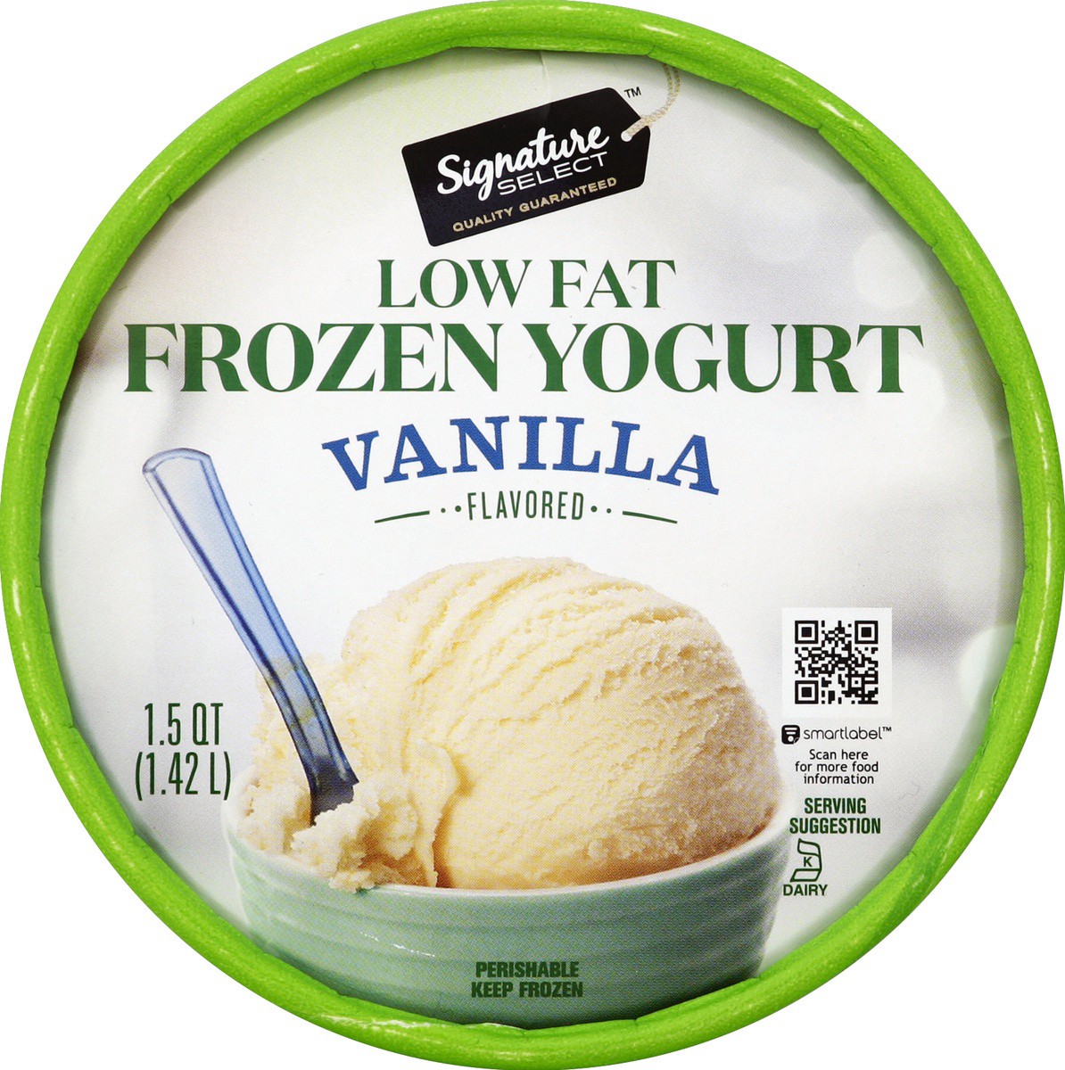 slide 3 of 3, Lucerne Dairy Farms Frozen Yogurt Vanilla Light, 1.5 qt