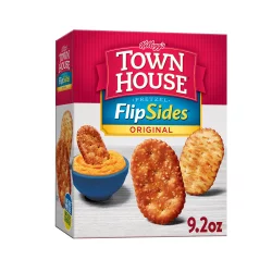 Kellogg's Town House Pretzel FlipSides Crackers, Baked Snack Crackers, Party Snacks, Original
