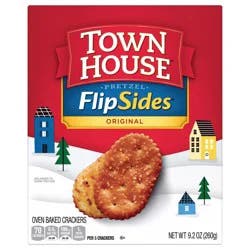 Town House Kellogg's Town House Pretzel Flipsides Crackers Original Ready To Dip Snacks